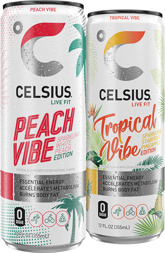 Celsius Peach Vibe, Tropical Vibe